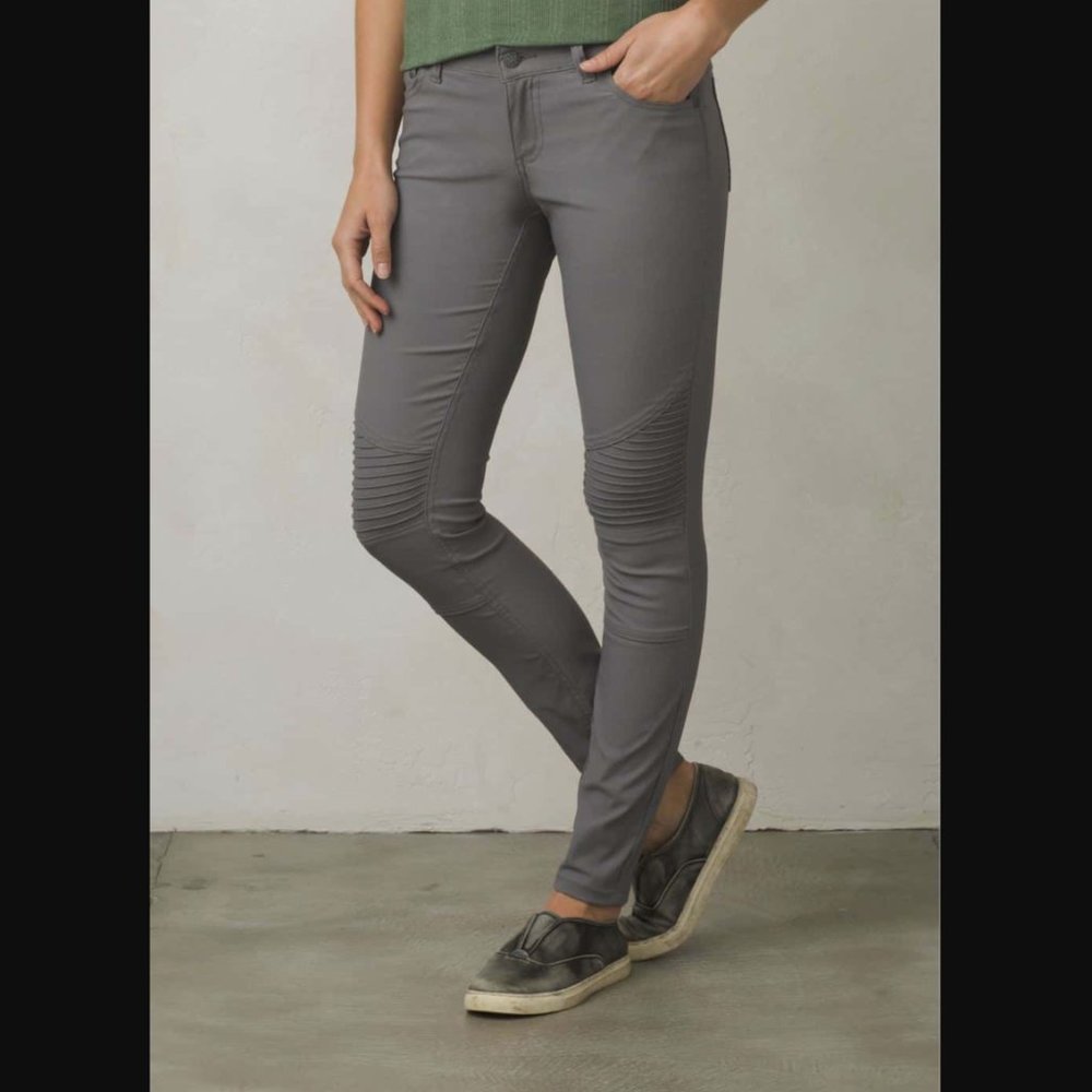 PRANA Grey Moto Pants EUC